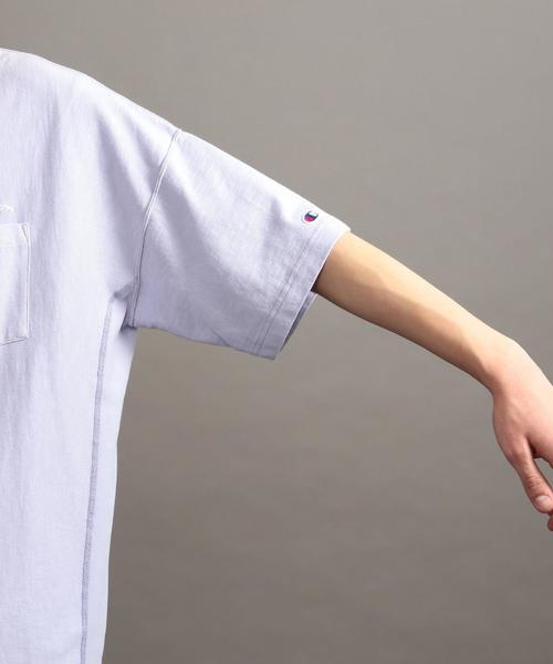 Champion（チャンピオン）の「【別注】＜Champion(チャンピオン）＞ REVERSE WEAVE TEE/Tシャツ ◆（Tシャツ/カットソー・メンズ・ホワイト/ブラック/ライム/ネイビー/パープル/レッド・LARGE/MEDIUM/SMALL）」の7枚目の写真