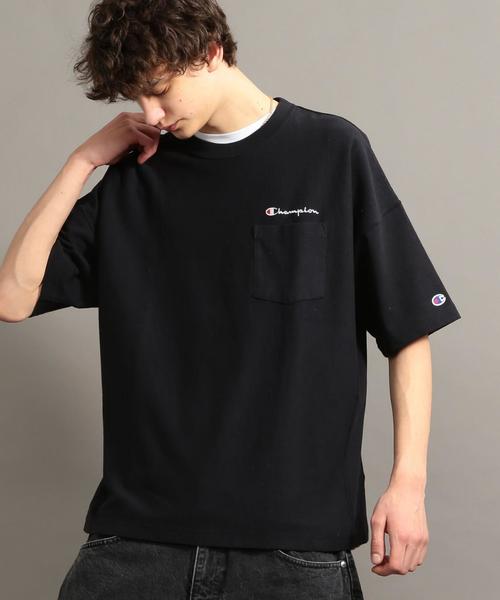 Champion（チャンピオン）の「【別注】＜Champion(チャンピオン）＞ REVERSE WEAVE TEE/Tシャツ ◆（Tシャツ/カットソー・メンズ・ホワイト/ブラック/ライム/ネイビー/パープル/レッド・LARGE/MEDIUM/SMALL）」の21枚目の写真