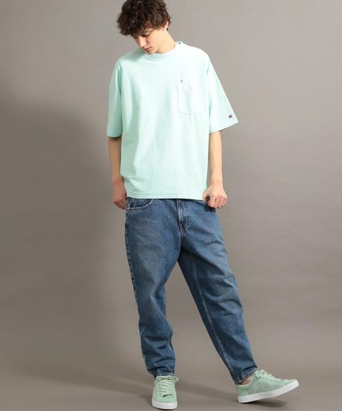 Champion（チャンピオン）の「【別注】＜Champion(チャンピオン）＞ REVERSE WEAVE TEE/Tシャツ ◆（Tシャツ/カットソー・メンズ・ホワイト/ブラック/ライム/ネイビー/パープル/レッド・LARGE/MEDIUM/SMALL）」の14枚目の写真