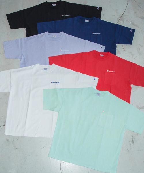 Champion（チャンピオン）の「【別注】＜Champion(チャンピオン）＞ REVERSE WEAVE TEE/Tシャツ ◆（Tシャツ/カットソー・メンズ・ホワイト/ブラック/ライム/ネイビー/パープル/レッド・LARGE/MEDIUM/SMALL）」の18枚目の写真