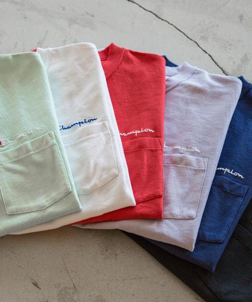 Champion（チャンピオン）の「【別注】＜Champion(チャンピオン）＞ REVERSE WEAVE TEE/Tシャツ ◆（Tシャツ/カットソー・メンズ・ホワイト/ブラック/ライム/ネイビー/パープル/レッド・LARGE/MEDIUM/SMALL）」の13枚目の写真