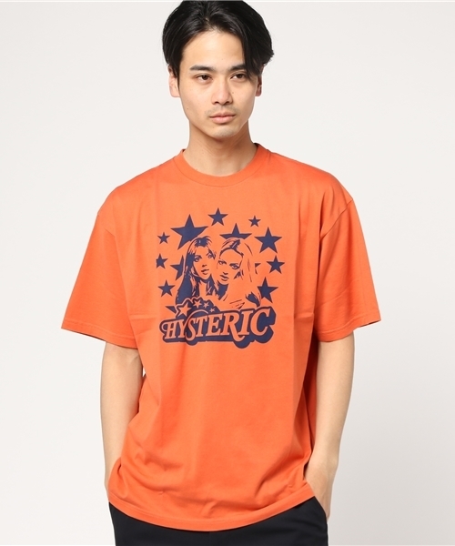 HYSTERIC GLAMOUR(ヒステリックグラマー)の「STAR プリント Tシャツ(Tシャツ/カットソー・メンズ・ホワイト/オレンジ/グリーン・X-SMALL/SMALL/MEDIUM/LARGE)」の12枚目の写真