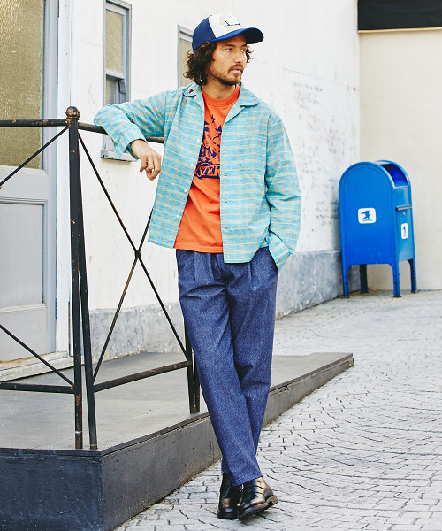 HYSTERIC GLAMOUR(ヒステリックグラマー)の「STAR プリント Tシャツ(Tシャツ/カットソー・メンズ・ホワイト/オレンジ/グリーン・X-SMALL/SMALL/MEDIUM/LARGE)」の5枚目の写真