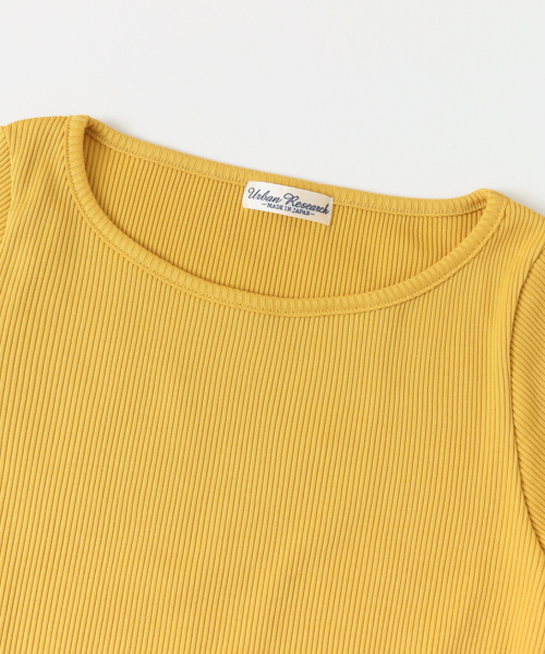 URBAN RESEARCH（アーバンリサーチ）の「UR ボートネックテレコカットソー（Tシャツ/カットソー・レディース・オフホワイト/イエロー/ライトベージュ/ブラウン系その他/ブラック・FREE）」の10枚目の写真