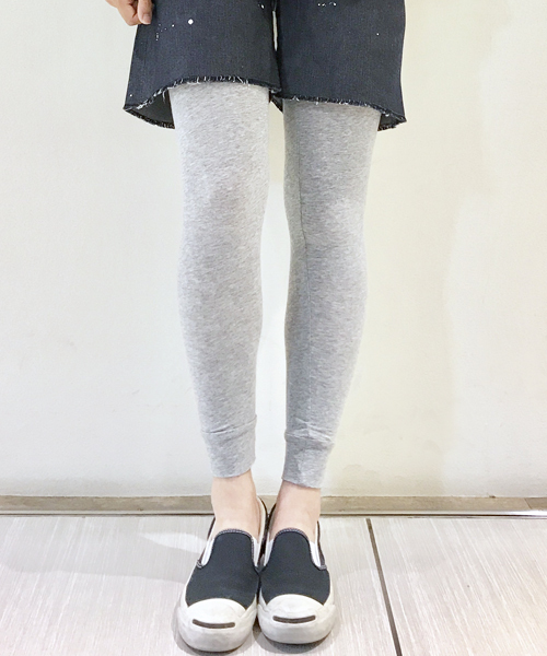 Born（ボーン）の「Born Bare Jersey Full Length Leggings/ボーンベアジャージフルレングスレギンス（レギンス/スパッツ・レディース・ブラック/杢グレー/ネイビー・FREE）」の6枚目の写真
