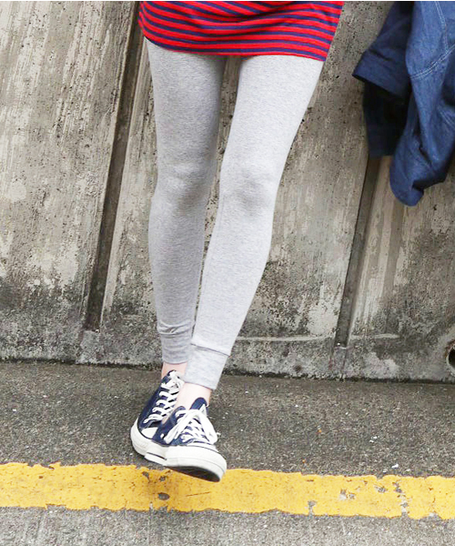 Born（ボーン）の「Born Bare Jersey Full Length Leggings/ボーンベアジャージフルレングスレギンス（レギンス/スパッツ・レディース・ブラック/杢グレー/ネイビー・FREE）」の9枚目の写真