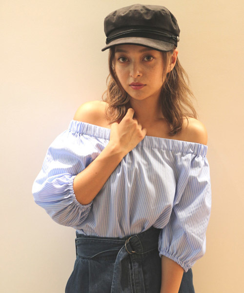 FREE'S MART（フリーズマート）の「ストライプブラウス×スカート×ベルト　セット（ワンピース・レディース・ブルー系その他/ブラック系その他・FREE）」の20枚目の写真