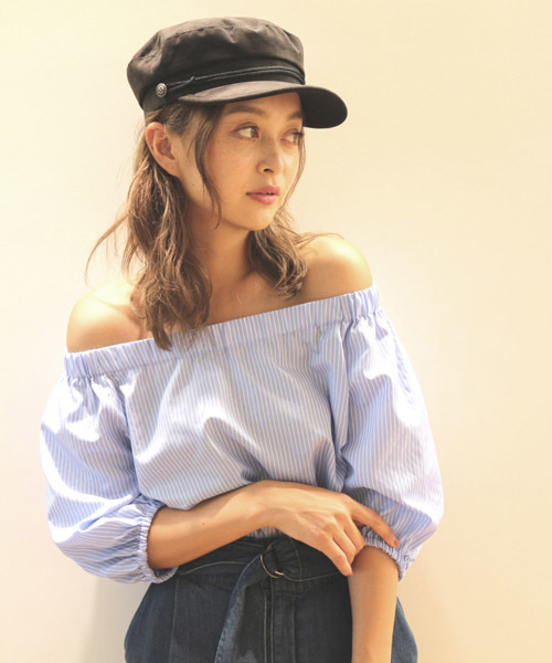 FREE'S MART（フリーズマート）の「ストライプブラウス×スカート×ベルト　セット（ワンピース・レディース・ブルー系その他/ブラック系その他・FREE）」の19枚目の写真