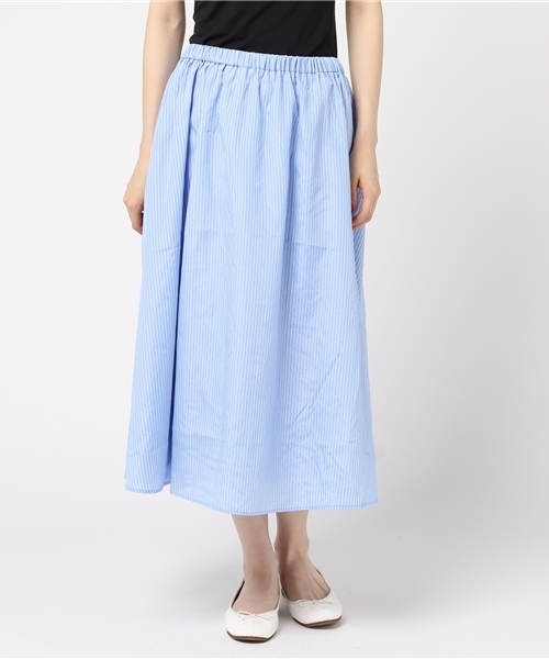 FREE'S MART（フリーズマート）の「ストライプブラウス×スカート×ベルト　セット（ワンピース・レディース・ブルー系その他/ブラック系その他・FREE）」の10枚目の写真