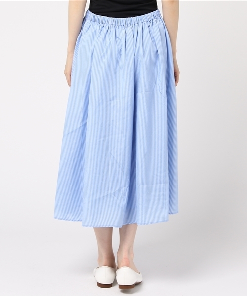 FREE'S MART（フリーズマート）の「ストライプブラウス×スカート×ベルト　セット（ワンピース・レディース・ブルー系その他/ブラック系その他・FREE）」の11枚目の写真