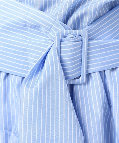 FREE'S MART（フリーズマート）の「ストライプブラウス×スカート×ベルト　セット（ワンピース・レディース・ブルー系その他/ブラック系その他・FREE）」の12枚目の写真