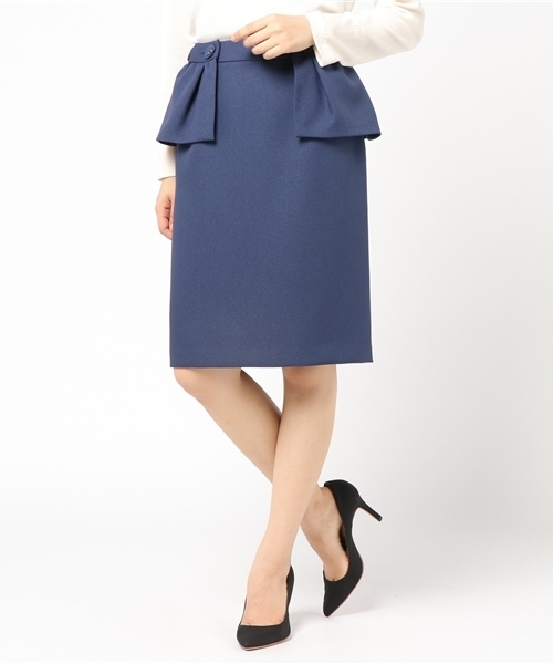 Lanvin En Bleu ランバンオンブルー の ペプラムタイトスカート スカート Wear