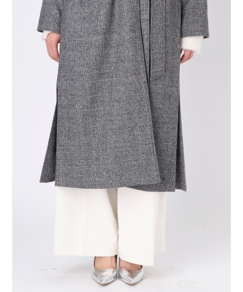 Ungrid（アングリッド）の「ノーカラーグレンチェックコート（その他  