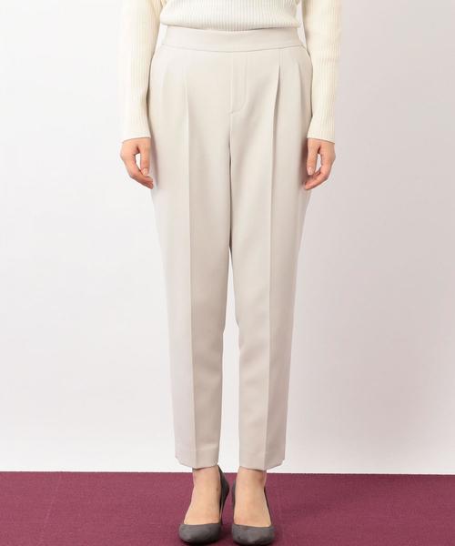 green label relaxing（グリーンレーベルリラクシング）の「[洗濯可能/ダブルクロス] ◆CR テーパードパンツ ◆（その他パンツ・レディース・ライトグレー/ベージュ/ネイビー・44/46/40/38/42/36/34）」の14枚目の写真