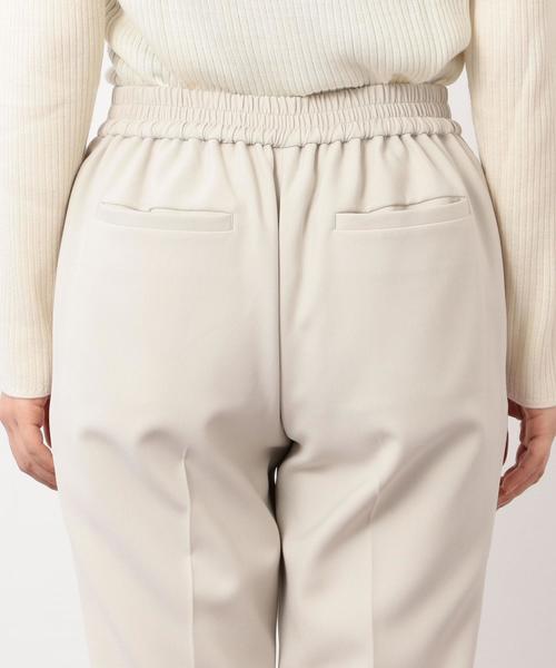 green label relaxing（グリーンレーベルリラクシング）の「[洗濯可能/ダブルクロス] ◆CR テーパードパンツ ◆（その他パンツ・レディース・ライトグレー/ベージュ/ネイビー・44/46/40/38/42/36/34）」の4枚目の写真