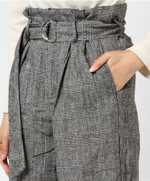 KOBE LETTUCE（コウベレタス）の「ベルト付☆ピーチスキンタッチウエストラッピングワイドパンツ（その他パンツ・レディース・その他1/ブラック/ダークグリーン/キャメル/その他2/パープル/ボルドー/ピンク系その他/グレー/ベージュ/ミント/ブルー系その他・FREE）」の17枚目の写真