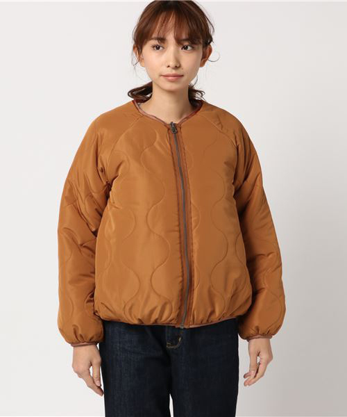 notch.（ノッチ）の「ボアリバーシブルブルゾン （ブルゾン・レディース・ベージュ/オリーブ/キャメル・M）」の7枚目の写真