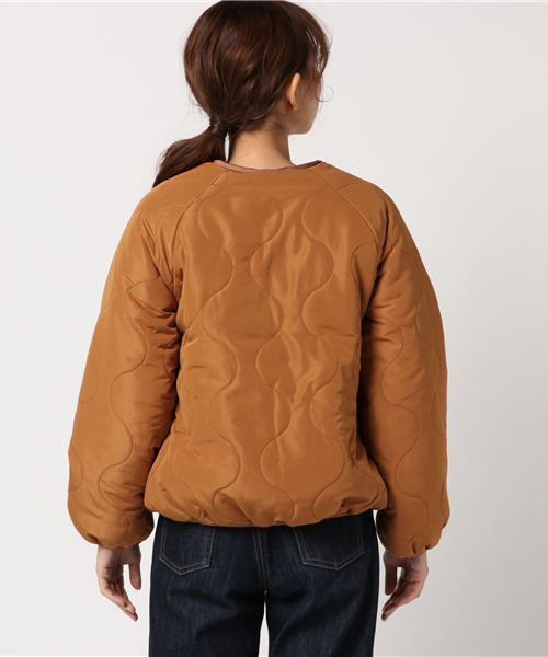 notch.（ノッチ）の「ボアリバーシブルブルゾン （ブルゾン・レディース・ベージュ/オリーブ/キャメル・M）」の9枚目の写真