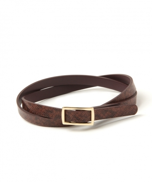 LEPSIM（レプシィム）の「ピンレスリバーシブルホソベルト　781379（ベルト・レディース・グレイッシュベージュ/ブラック/ダークブラウン/オフホワイト・ONE SIZE）」の4枚目の写真