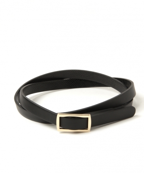 LEPSIM（レプシィム）の「ピンレスリバーシブルホソベルト　781379（ベルト・レディース・グレイッシュベージュ/ブラック/ダークブラウン/オフホワイト・ONE SIZE）」の6枚目の写真