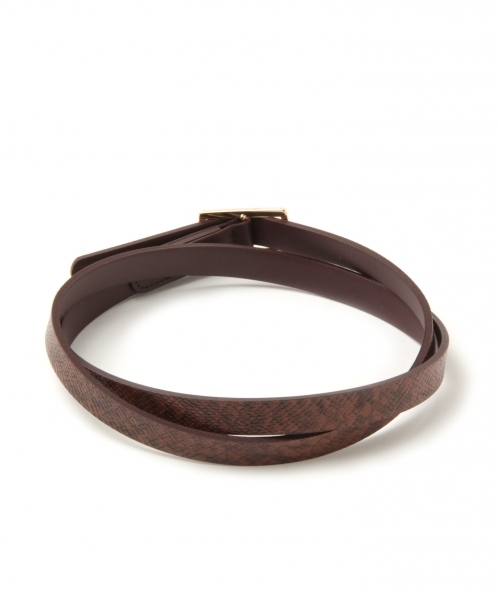 LEPSIM（レプシィム）の「ピンレスリバーシブルホソベルト　781379（ベルト・レディース・グレイッシュベージュ/ブラック/ダークブラウン/オフホワイト・ONE SIZE）」の9枚目の写真