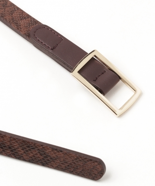 LEPSIM（レプシィム）の「ピンレスリバーシブルホソベルト　781379（ベルト・レディース・グレイッシュベージュ/ブラック/ダークブラウン/オフホワイト・ONE SIZE）」の10枚目の写真