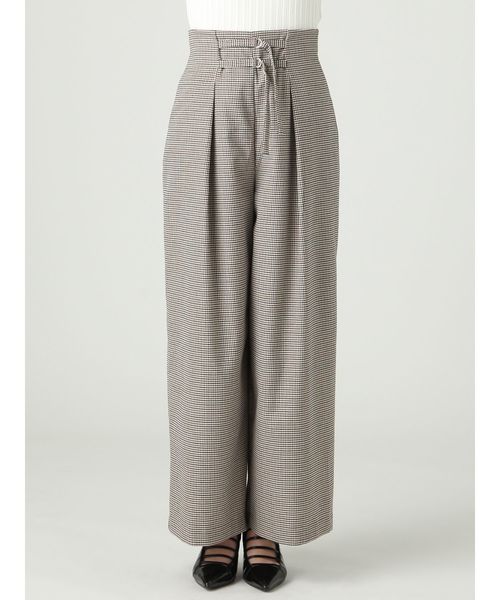 MURUA(ムルーア)の「ダブルベルトワイドパンツ(その他パンツ・レディース・その他1/ブラック/ピンク・1/2)」の10枚目の写真