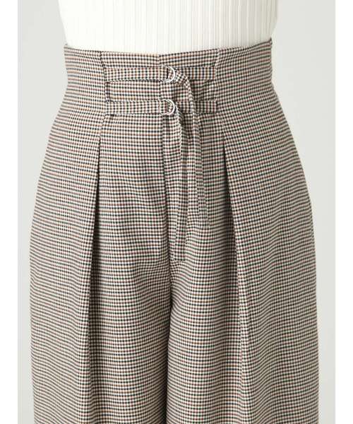 MURUA(ムルーア)の「ダブルベルトワイドパンツ(その他パンツ・レディース・その他1/ブラック/ピンク・1/2)」の4枚目の写真