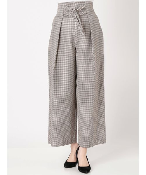 MURUA(ムルーア)の「ダブルベルトワイドパンツ(その他パンツ・レディース・その他1/ブラック/ピンク・1/2)」の11枚目の写真