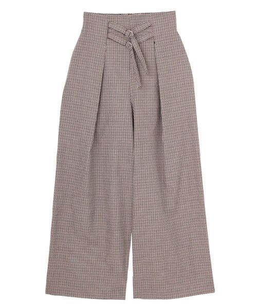MURUA(ムルーア)の「ダブルベルトワイドパンツ(その他パンツ・レディース・その他1/ブラック/ピンク・1/2)」の22枚目の写真
