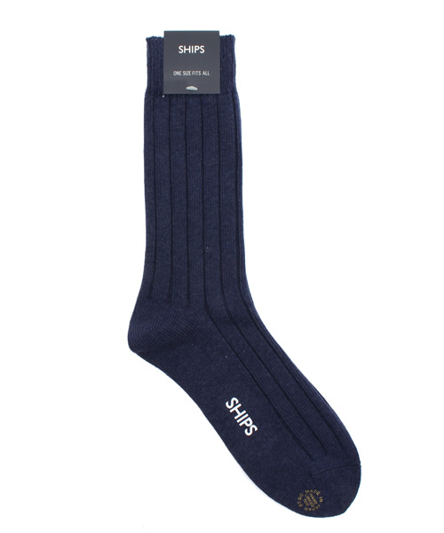 SHIPS（シップス）の「SCO: リブ ローゲージ ソックス（ソックス/靴下・メンズ・オフホワイト/レッド/ブルー/ネイビー/イエロー/ダークグレー/グリーン/ロイヤルブルー・ONE SIZE）」の6枚目の写真