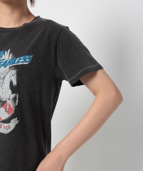 laboratory work（ラボラトリーワーク）の「ペガサスロックTシャツ（Tシャツ/カットソー・レディース・オフホワイト/ブラック・MEDIUM）」の8枚目の写真