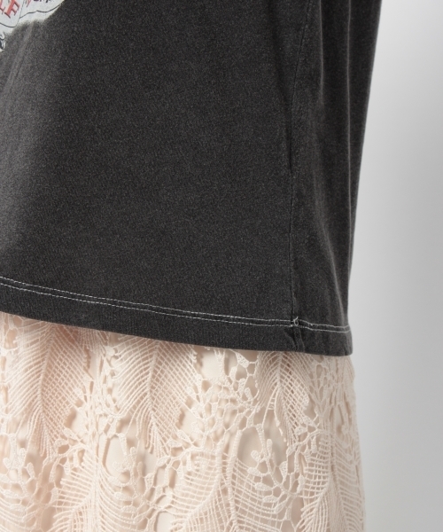 laboratory work（ラボラトリーワーク）の「ペガサスロックTシャツ（Tシャツ/カットソー・レディース・オフホワイト/ブラック・MEDIUM）」の6枚目の写真