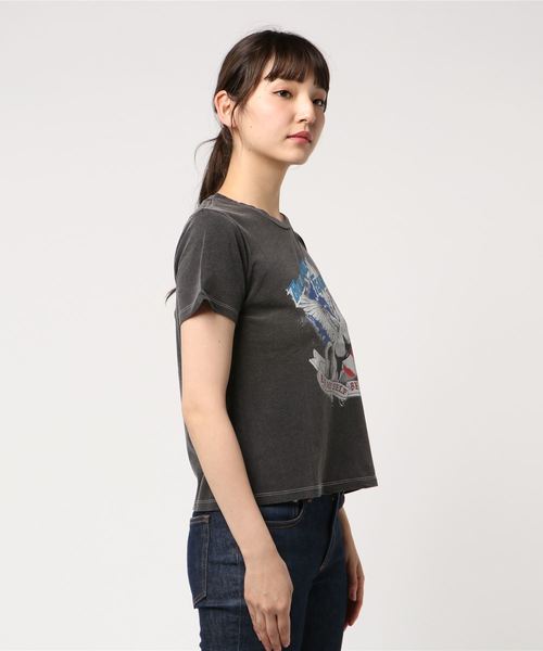 laboratory work（ラボラトリーワーク）の「ペガサスロックTシャツ（Tシャツ/カットソー・レディース・オフホワイト/ブラック・MEDIUM）」の4枚目の写真