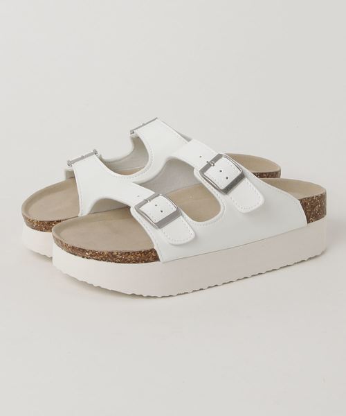 WEGO(ウィゴー)の「WEGO/厚底コンフォートサンダル(サンダル・レディース・シルバー/ホワイト/ブラック・LARGE/MEDIUM)」の8枚目の写真