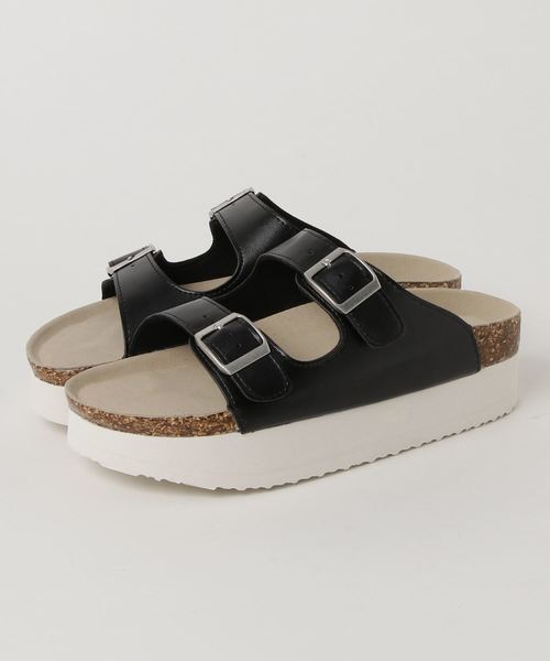 WEGO(ウィゴー)の「WEGO/厚底コンフォートサンダル(サンダル・レディース・シルバー/ホワイト/ブラック・LARGE/MEDIUM)」の9枚目の写真