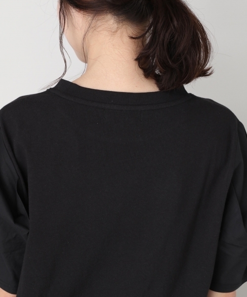 LOWRYS FARM(ローリーズファーム)の「ソデタックプルオーバー/SS 802215(Tシャツ/カットソー・レディース・ホワイト/ホワイト×ブラック/ブラック/グレー・LARGE/MEDIUM)」の15枚目の写真