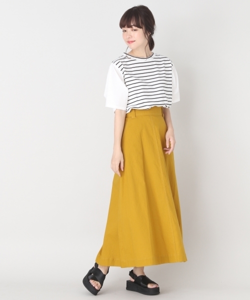 LOWRYS FARM(ローリーズファーム)の「ソデタックプルオーバー/SS 802215(Tシャツ/カットソー・レディース・ホワイト/ホワイト×ブラック/ブラック/グレー・LARGE/MEDIUM)」の16枚目の写真