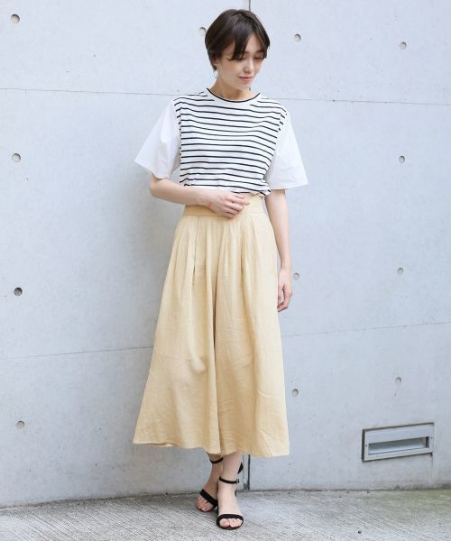 LOWRYS FARM(ローリーズファーム)の「ソデタックプルオーバー/SS 802215(Tシャツ/カットソー・レディース・ホワイト/ホワイト×ブラック/ブラック/グレー・LARGE/MEDIUM)」の17枚目の写真