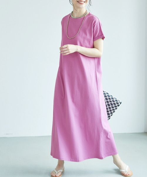 Coca Coca コカ の ロング丈シンプルコットンカットソーワンピース ワンピース Wear