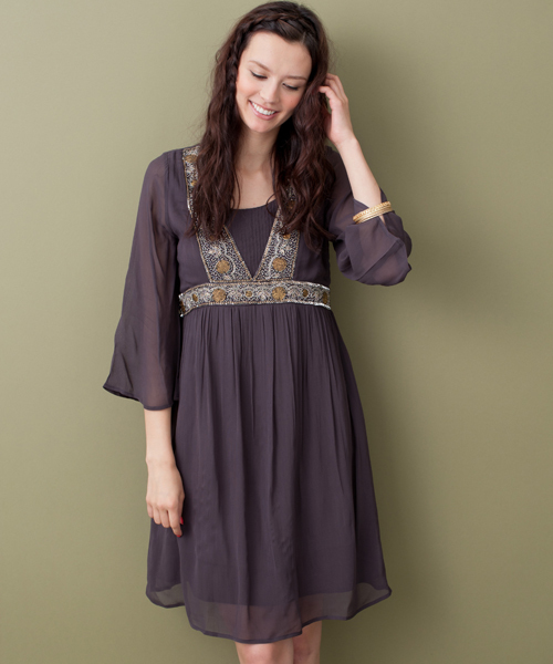 green label relaxing(グリーンレーベルリラクシング)の「INDIA ムナモト/ビーズ ワンピース(ワンピース・レディース・ブラック/シャーベット・FREE)」の13枚目の写真