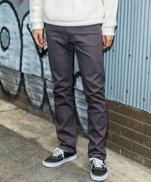 Ressaca（レサーカ）の「ストレッチテーパードパンツ カラーパンツ / ホワイトパンツ（その他パンツ・メンズ・ベージュ/ブラック/ブラウン/チャコール/モカ/ネイビー/オリーブ/ホワイト/ワイン・S/M/L/XL）」の3枚目の写真