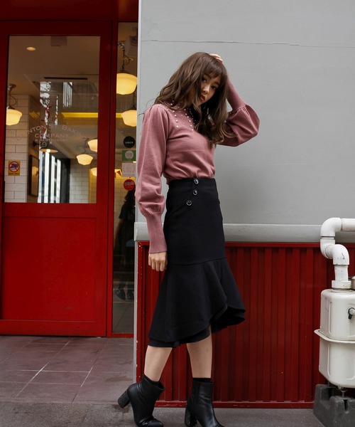 LIPSERVICE（リップサービス）の「フロントスピンドルマーメイドスカート（スカート・レディース・ブラック/その他1/その他2・S/M）」の2枚目の写真