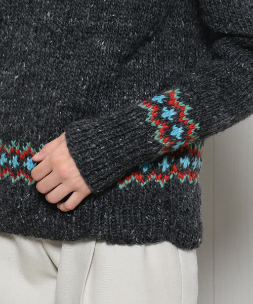 CHAMULA（チャムラ）の「＜CHAMULA＞FAIRISL TURTLE NECK KNIT/ニット