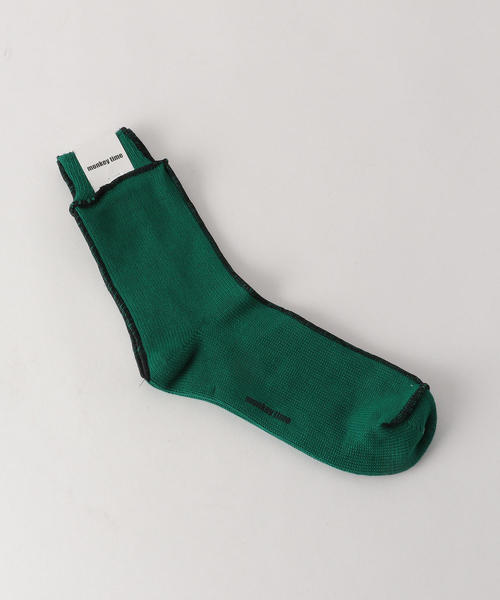 MONKEY TIME(モンキータイム)の「<monkey time> LOCK SAWING SOCKS/ソックス(ソックス/靴下・メンズ・ダークグリーン/ブラック/ホワイト/ダークグレー・FREE)」の4枚目の写真