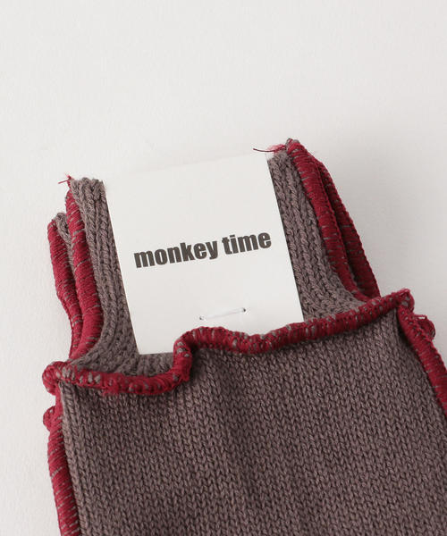 MONKEY TIME(モンキータイム)の「<monkey time> LOCK SAWING SOCKS/ソックス(ソックス/靴下・メンズ・ダークグリーン/ブラック/ホワイト/ダークグレー・FREE)」の5枚目の写真