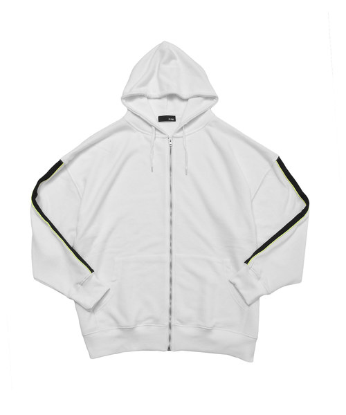 MinoriTY（マイノリティ）の「2本ライン/袖ラインZIPビッグパーカー（パーカー・メンズ・ブラック系その他2/ホワイト系その他2/グレー系その他2/ブラック系その他/ホワイト系その他/グレー系その他・FREE）」の9枚目の写真