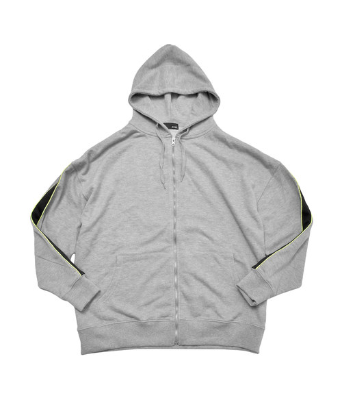 MinoriTY（マイノリティ）の「2本ライン/袖ラインZIPビッグパーカー（パーカー・メンズ・ブラック系その他2/ホワイト系その他2/グレー系その他2/ブラック系その他/ホワイト系その他/グレー系その他・FREE）」の13枚目の写真