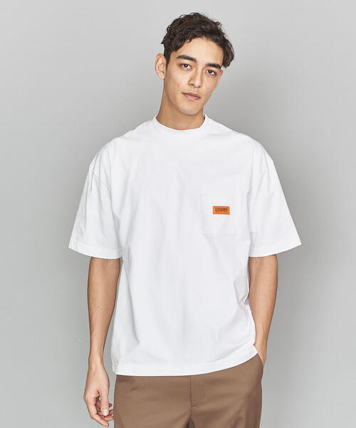 UNIVERSAL OVERALL（ユニバーサルオーバーオール）の「【別注】 ＜UNIVERSAL OVERALL＞ 1POC S/T/Ｔシャツ（Tシャツ/カットソー・メンズ・ホワイト/イエロー/ブラウン/グレー/ブラック・X-LARGE/LARGE/SMALL/MEDIUM）」の2枚目の写真