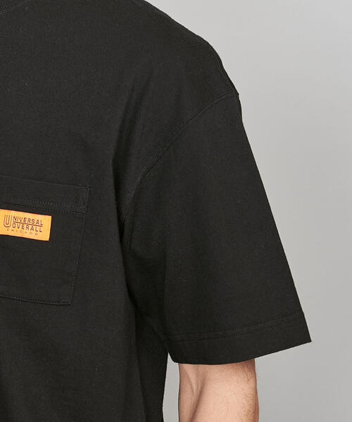 UNIVERSAL OVERALL（ユニバーサルオーバーオール）の「【別注】 ＜UNIVERSAL OVERALL＞ 1POC S/T/Ｔシャツ（Tシャツ/カットソー・メンズ・ホワイト/イエロー/ブラウン/グレー/ブラック・X-LARGE/LARGE/SMALL/MEDIUM）」の14枚目の写真